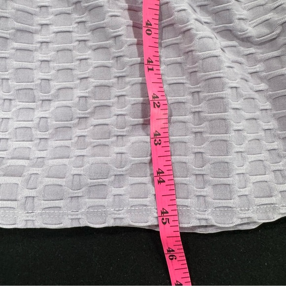 Purple Patterned Ruffle Midi Dress - Picture 11 of 11